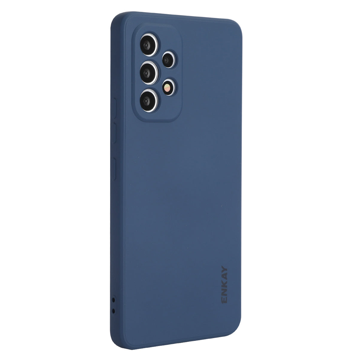 ENKAY HAT PRINCE Liquid Silicone Case for Samsung Galaxy A53 5G, Drop Resistant Straight Edge Design Camera Protection Lens Protector Cover