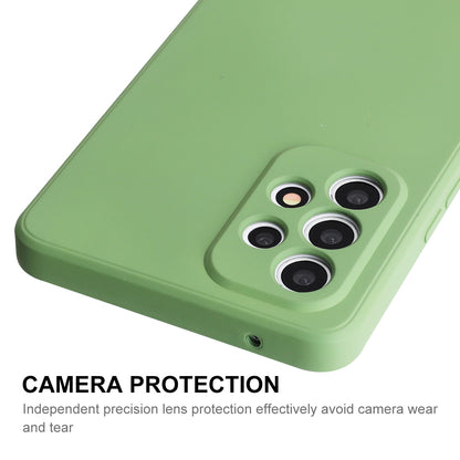 ENKAY HAT PRINCE Liquid Silicone Case for Samsung Galaxy A53 5G, Drop Resistant Straight Edge Design Camera Protection Lens Protector Cover