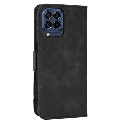 Anti-dust Smartphone Bag Case for Samsung Galaxy M53 5G, Magnetic Flip Wallet Style Stand Shockproof PU Leather Phone Cover