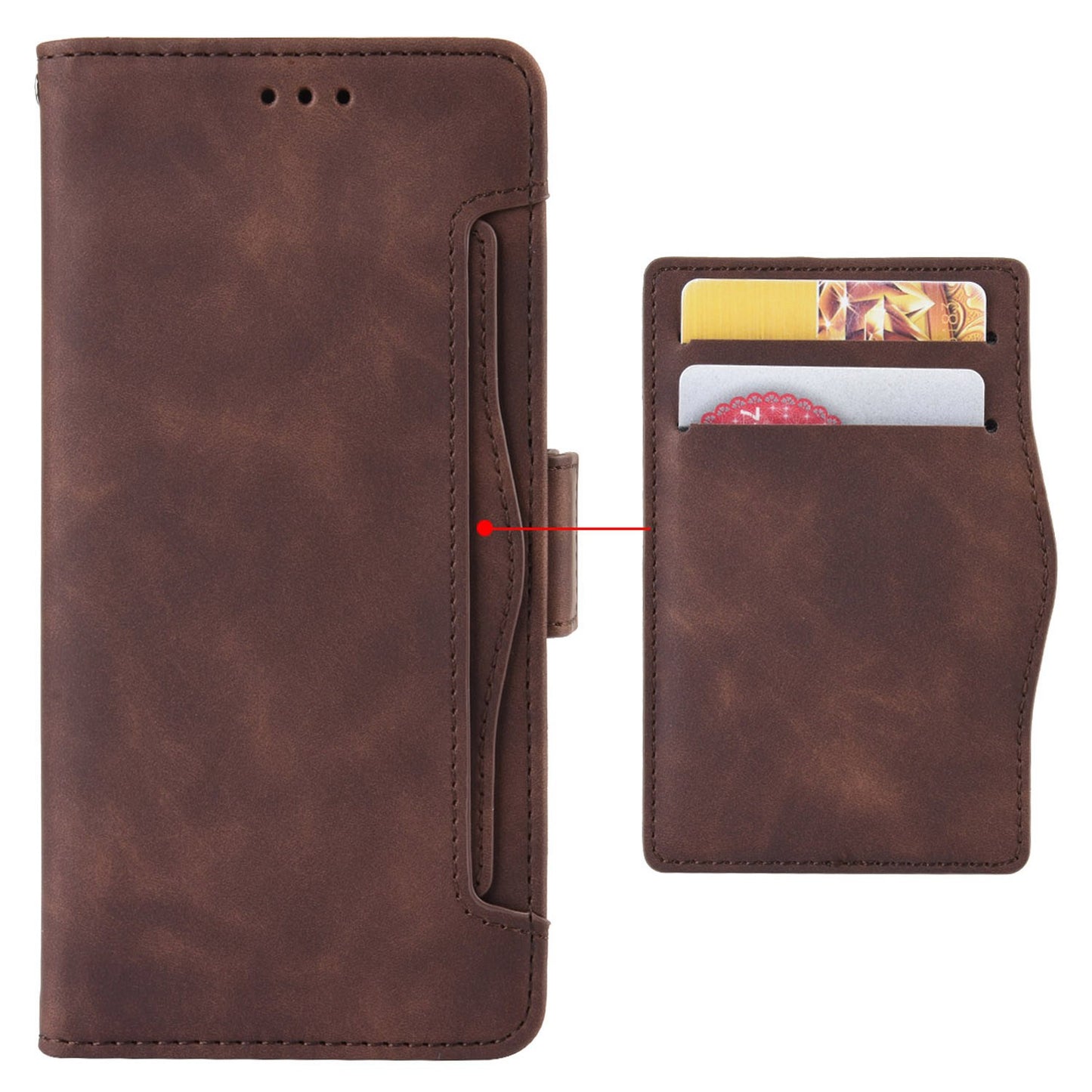 Anti-dust Smartphone Bag Case for Samsung Galaxy M53 5G, Magnetic Flip Wallet Style Stand Shockproof PU Leather Phone Cover