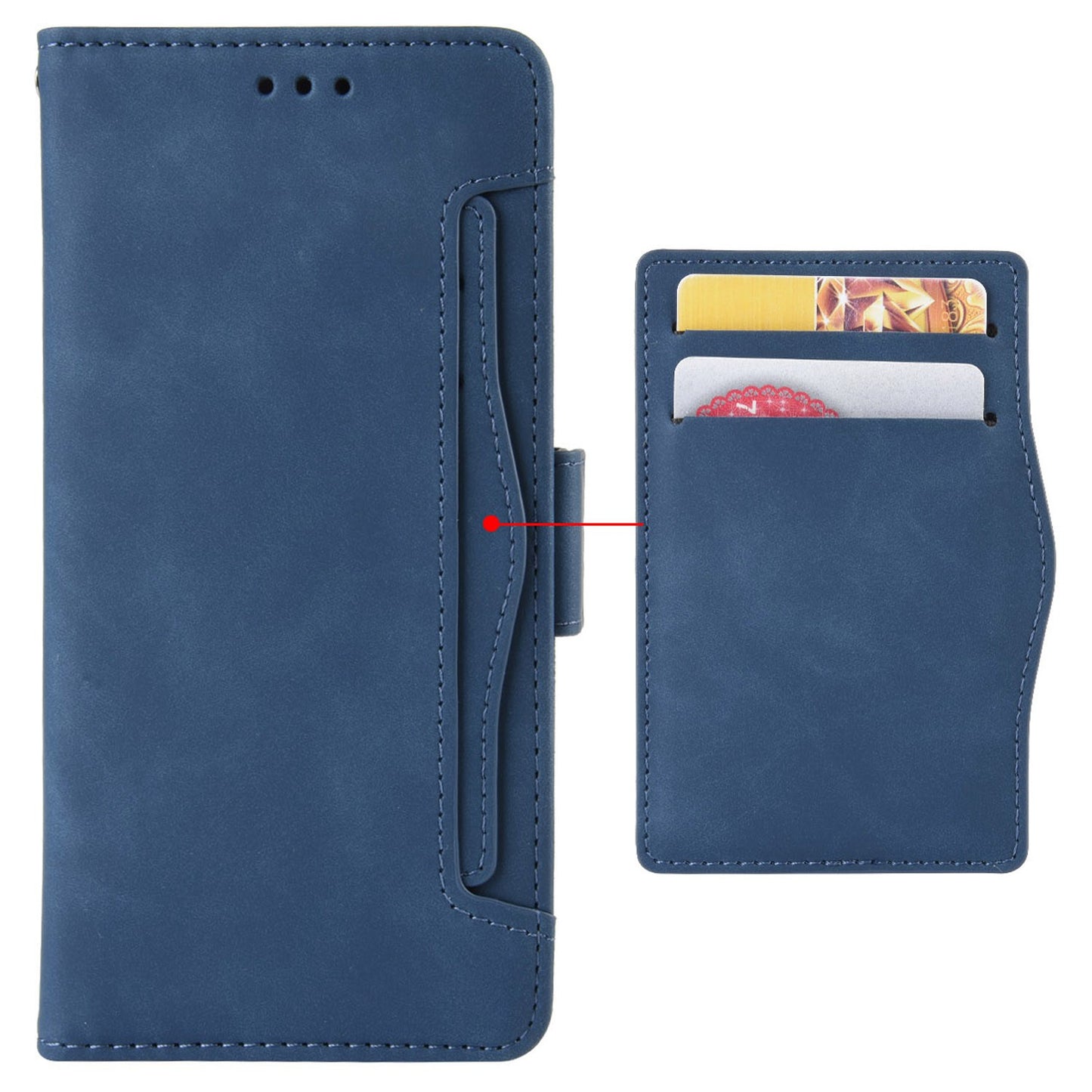 Anti-dust Smartphone Bag Case for Samsung Galaxy M53 5G, Magnetic Flip Wallet Style Stand Shockproof PU Leather Phone Cover