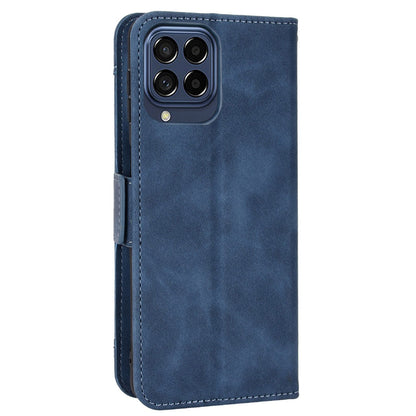 Anti-dust Smartphone Bag Case for Samsung Galaxy M53 5G, Magnetic Flip Wallet Style Stand Shockproof PU Leather Phone Cover