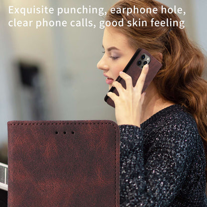 For Samsung Galaxy Z Fold3 5G Hardware Design PU Leather Case Wallet Stand Double Magnetic Clasp Phone Cover