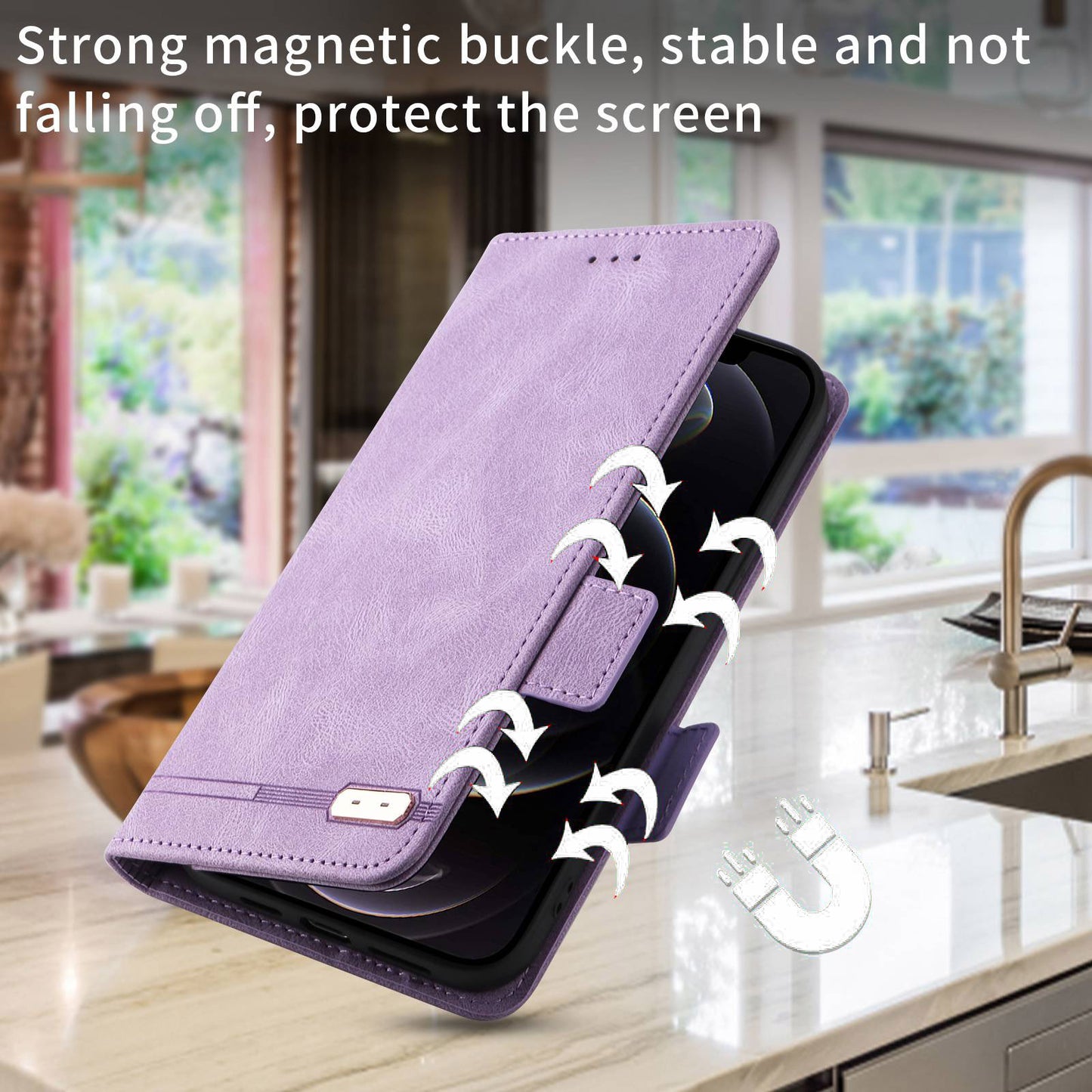 For Samsung Galaxy Z Fold3 5G Hardware Design PU Leather Case Wallet Stand Double Magnetic Clasp Phone Cover