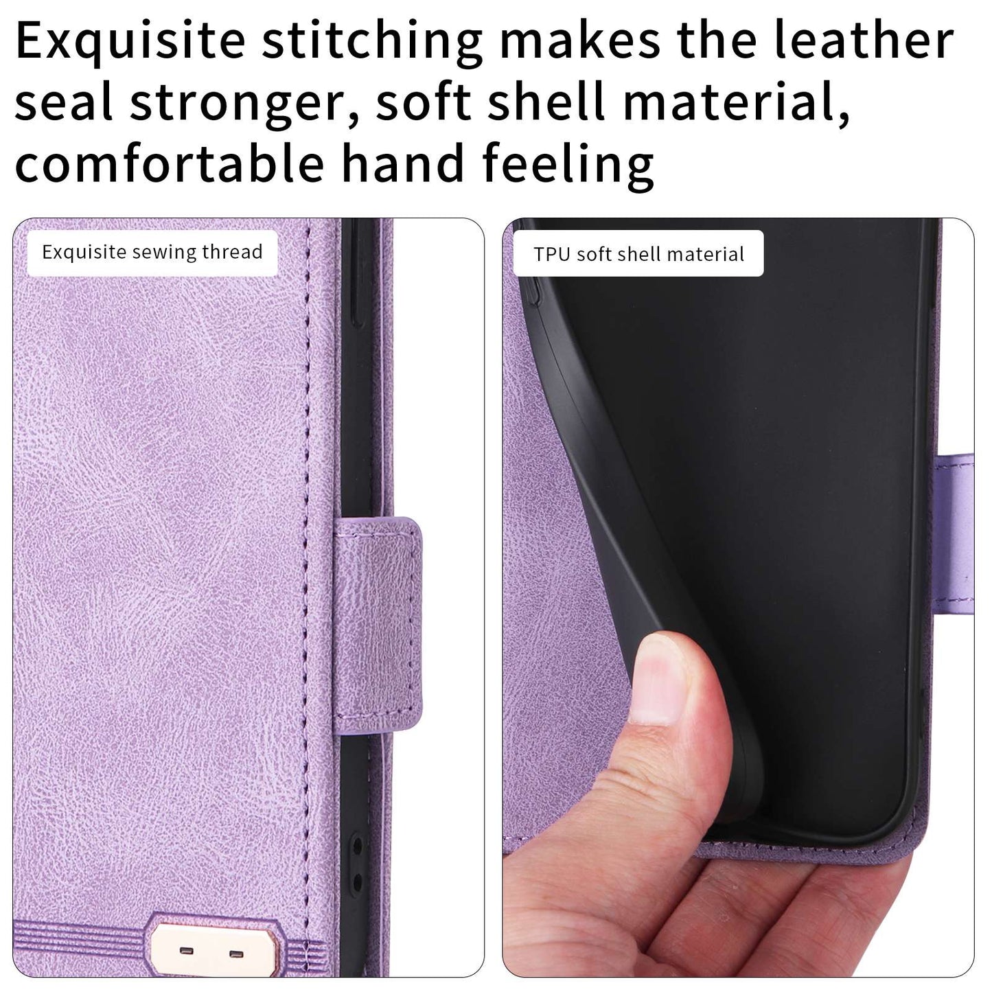 For Samsung Galaxy Z Fold3 5G Hardware Design PU Leather Case Wallet Stand Double Magnetic Clasp Phone Cover