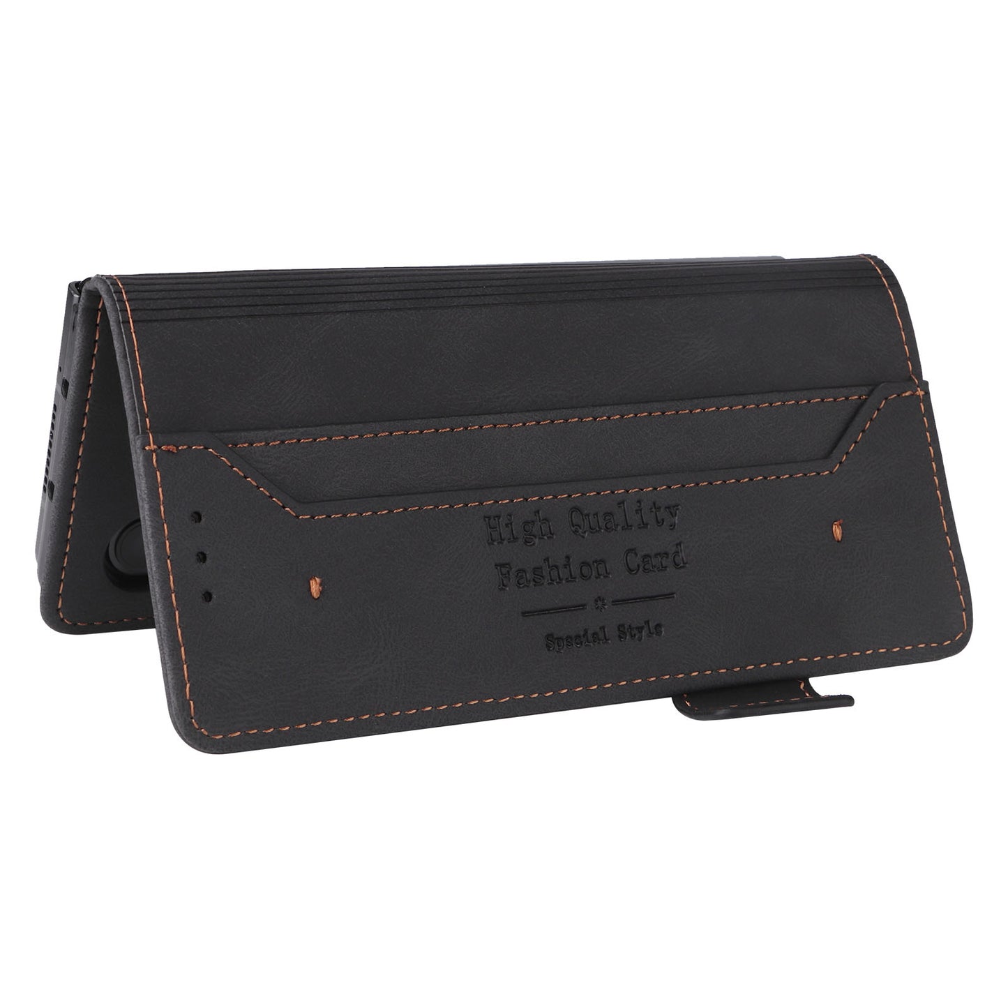 For Samsung Galaxy Z Fold3 5G Hardware Design PU Leather Case Wallet Stand Double Magnetic Clasp Phone Cover