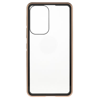 For Samsung Galaxy A53 5G Anti-fall Metal Bumper + Double-sided Tempered Glass Shell 360 Degree All-inclusive Protection Magnetic Phone Cover