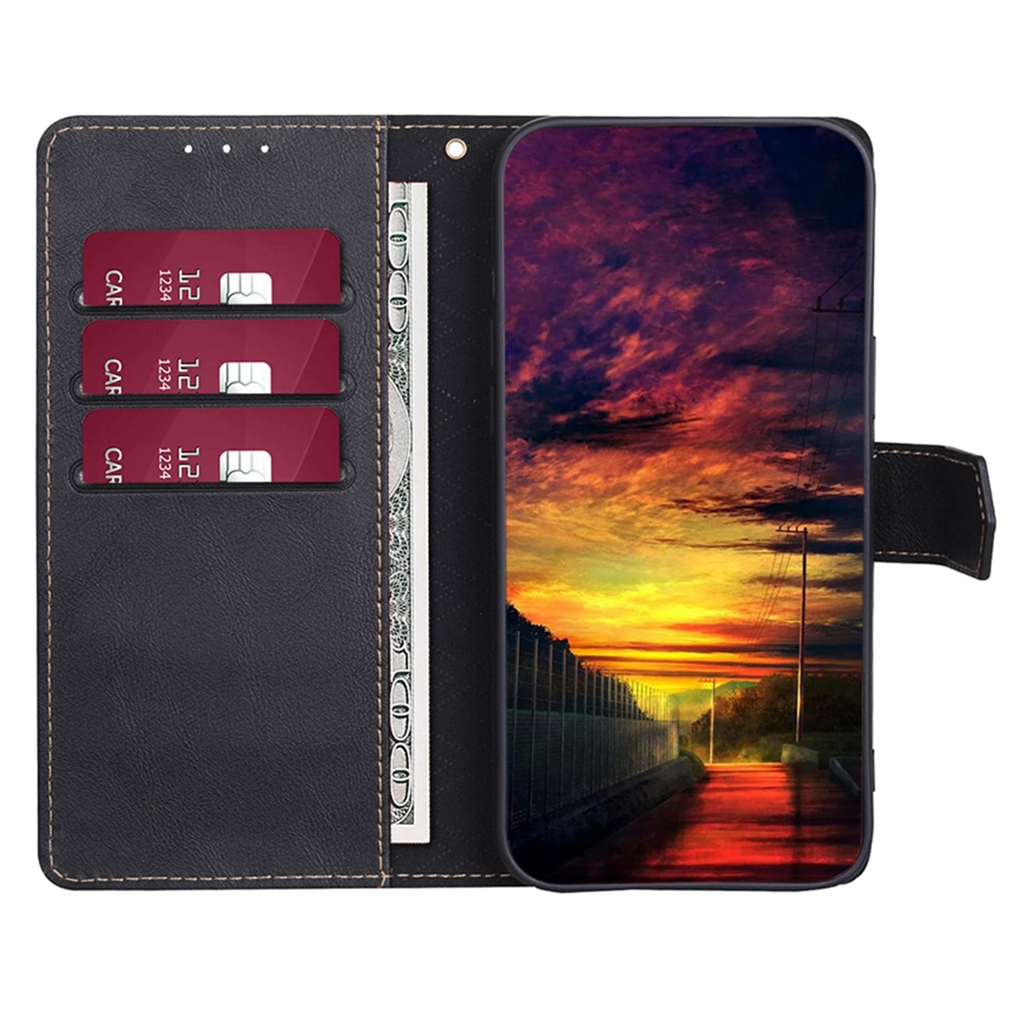 RFID Blocking Phone Cover for Samsung Galaxy A33 5G, Viewing Stand Wallet Waterproof Cell Phone Case