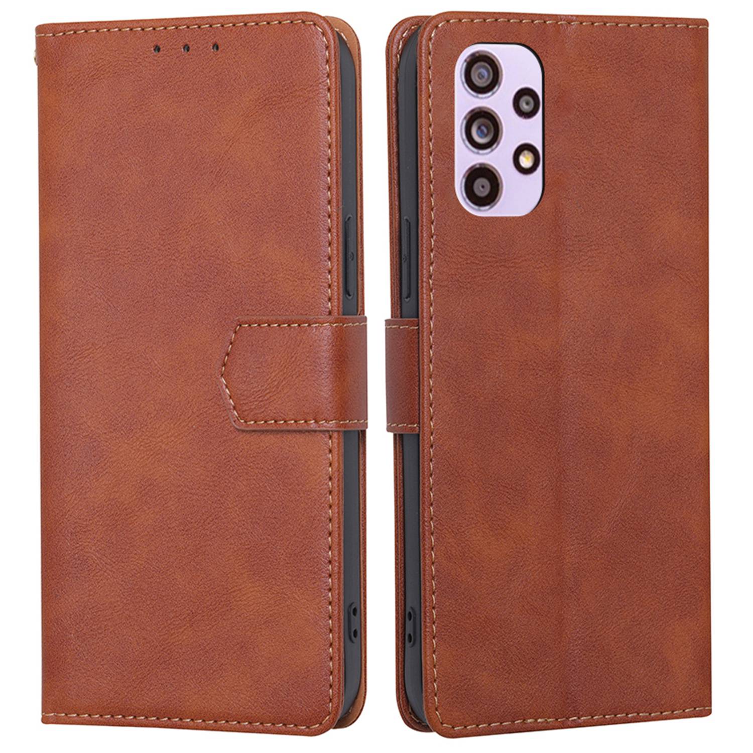 RFID Blocking Phone Cover for Samsung Galaxy A33 5G, Viewing Stand Wallet Waterproof Cell Phone Case