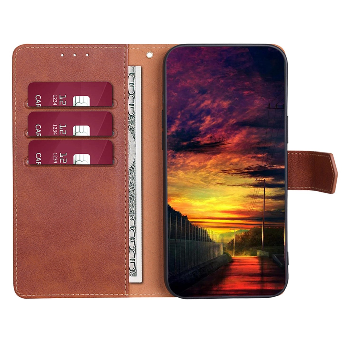 RFID Blocking Phone Cover for Samsung Galaxy A33 5G, Viewing Stand Wallet Waterproof Cell Phone Case