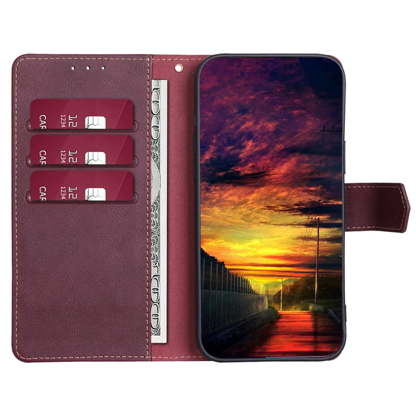 RFID Blocking Phone Cover for Samsung Galaxy A33 5G, Viewing Stand Wallet Waterproof Cell Phone Case