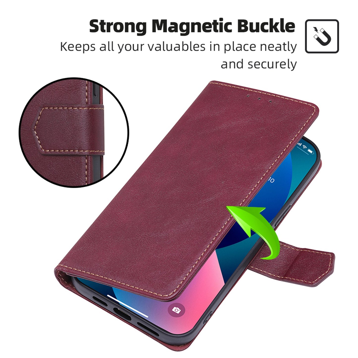 RFID Blocking Phone Cover for Samsung Galaxy A33 5G, Viewing Stand Wallet Waterproof Cell Phone Case