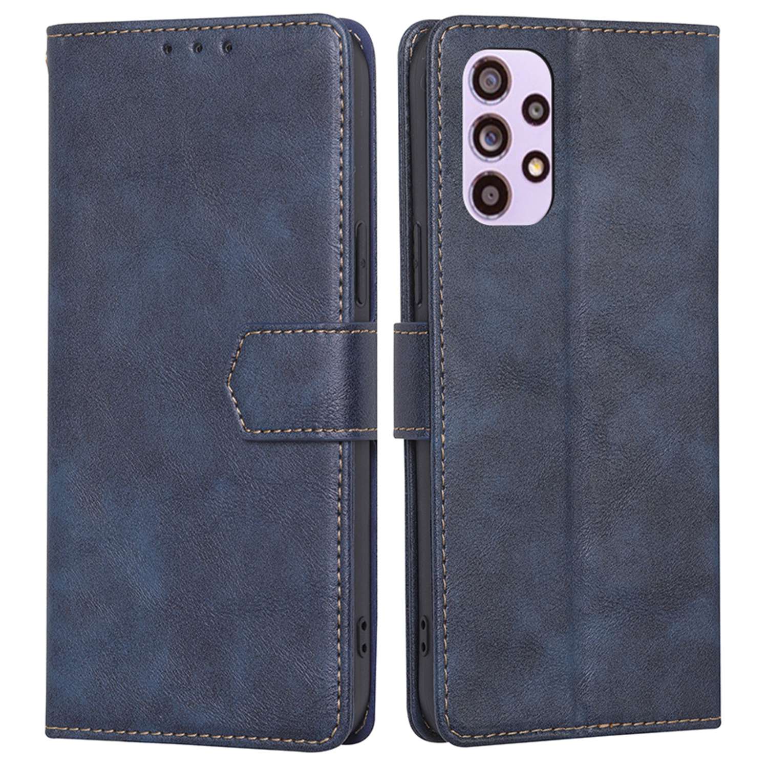 RFID Blocking Phone Cover for Samsung Galaxy A33 5G, Viewing Stand Wallet Waterproof Cell Phone Case