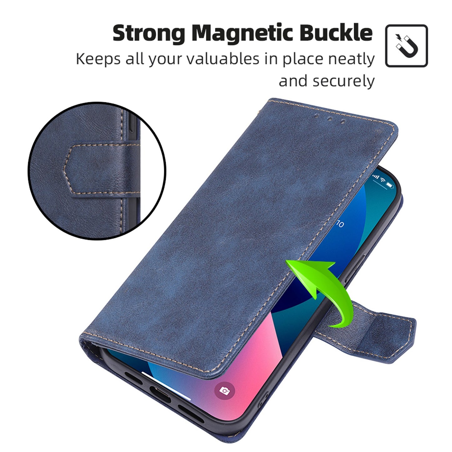 RFID Blocking Phone Cover for Samsung Galaxy A33 5G, Viewing Stand Wallet Waterproof Cell Phone Case
