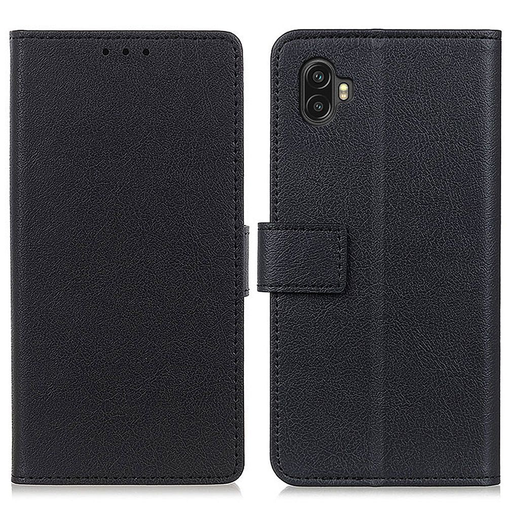 For Samsung Galaxy Xcover 6 Pro PU Leather Flip Folio Case Wallet Stand Function Shockproof TPU Inner Shell Phone Cover
