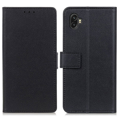 For Samsung Galaxy Xcover 6 Pro PU Leather Flip Folio Case Wallet Stand Function Shockproof TPU Inner Shell Phone Cover
