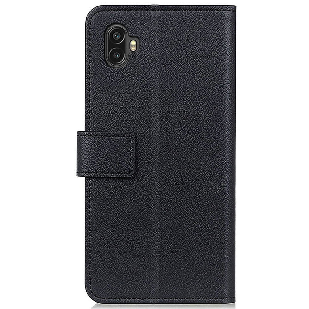 For Samsung Galaxy Xcover 6 Pro PU Leather Flip Folio Case Wallet Stand Function Shockproof TPU Inner Shell Phone Cover