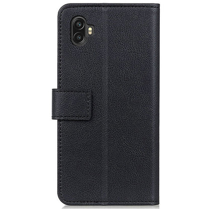 For Samsung Galaxy Xcover 6 Pro PU Leather Flip Folio Case Wallet Stand Function Shockproof TPU Inner Shell Phone Cover