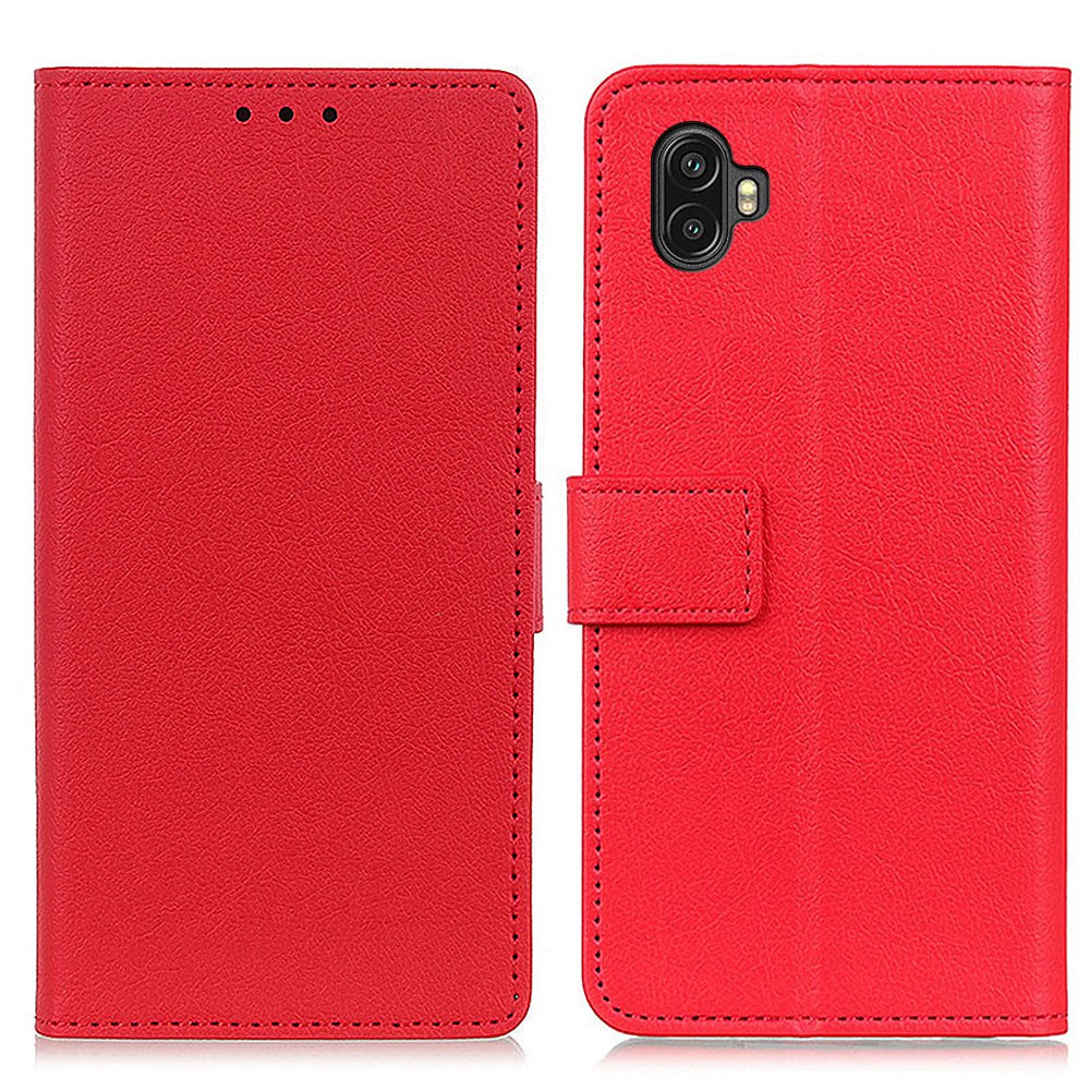For Samsung Galaxy Xcover 6 Pro PU Leather Flip Folio Case Wallet Stand Function Shockproof TPU Inner Shell Phone Cover