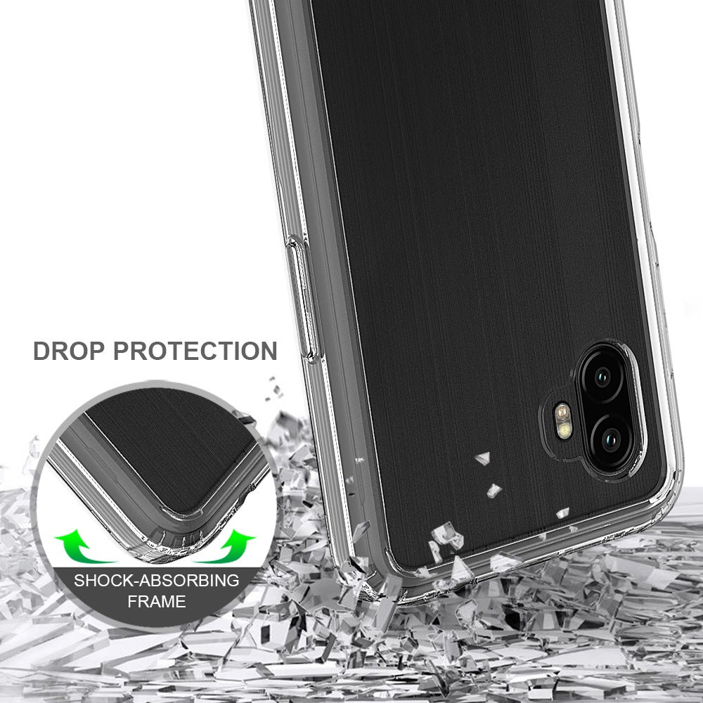 For Samsung Galaxy Xcover 6 Pro Hard Acrylic Back + Soft TPU High Impact Case Transparent Anti-Yellow Slim Cover