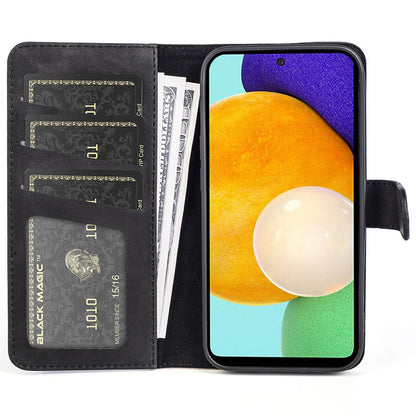 For Samsung Galaxy A52 4G/A52 5G/A52s 5G PU Leather Stand Flip Cover Soft Inner TPU Anti-Scratch Color Splicing Wallet Case