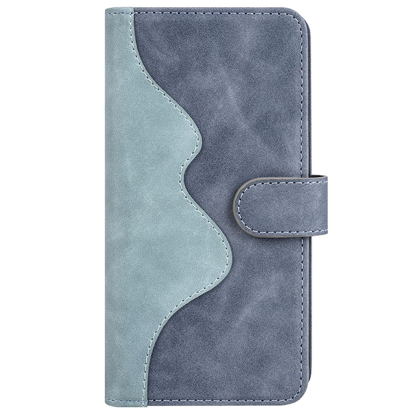 For Samsung Galaxy A52 4G/A52 5G/A52s 5G PU Leather Stand Flip Cover Soft Inner TPU Anti-Scratch Color Splicing Wallet Case