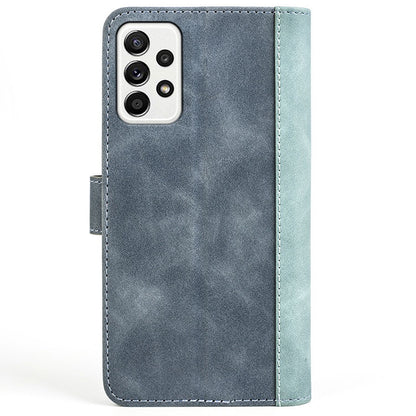 For Samsung Galaxy A52 4G/A52 5G/A52s 5G PU Leather Stand Flip Cover Soft Inner TPU Anti-Scratch Color Splicing Wallet Case