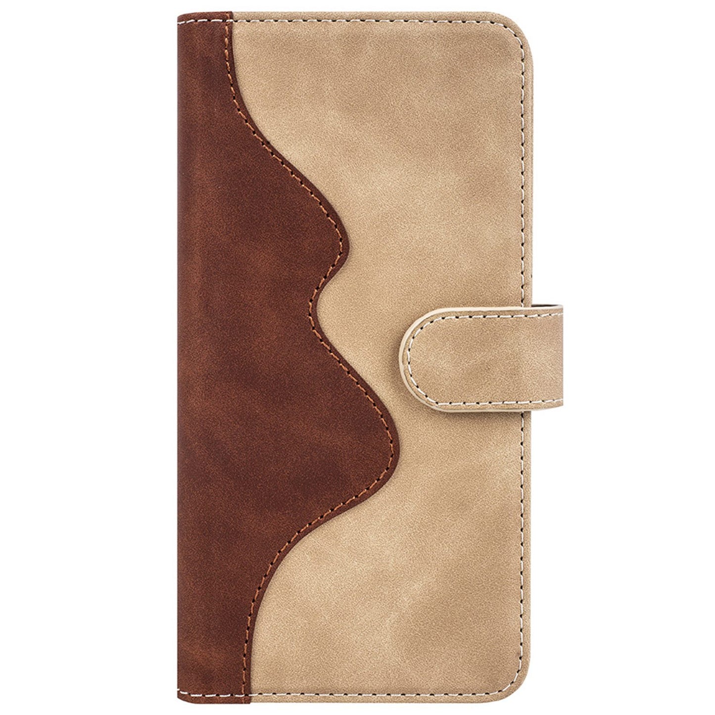 For Samsung Galaxy A52 4G/A52 5G/A52s 5G PU Leather Stand Flip Cover Soft Inner TPU Anti-Scratch Color Splicing Wallet Case