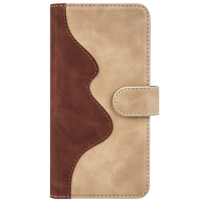 For Samsung Galaxy A52 4G/A52 5G/A52s 5G PU Leather Stand Flip Cover Soft Inner TPU Anti-Scratch Color Splicing Wallet Case