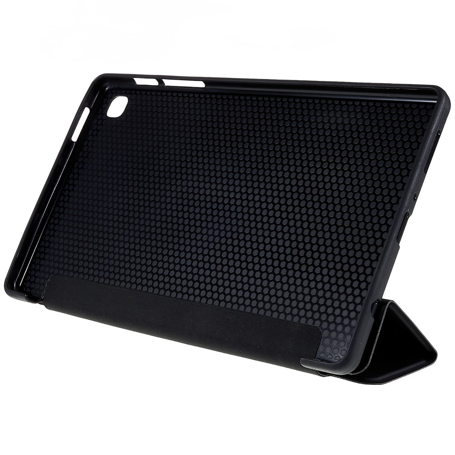 For Samsung Galaxy Tab A7 Lite 8.7-inch Inner Honeycomb Design Anti-fall Anti-scratch Leather Tablet Case Auto Wake/Sleep Cover with Tri-fold Stand