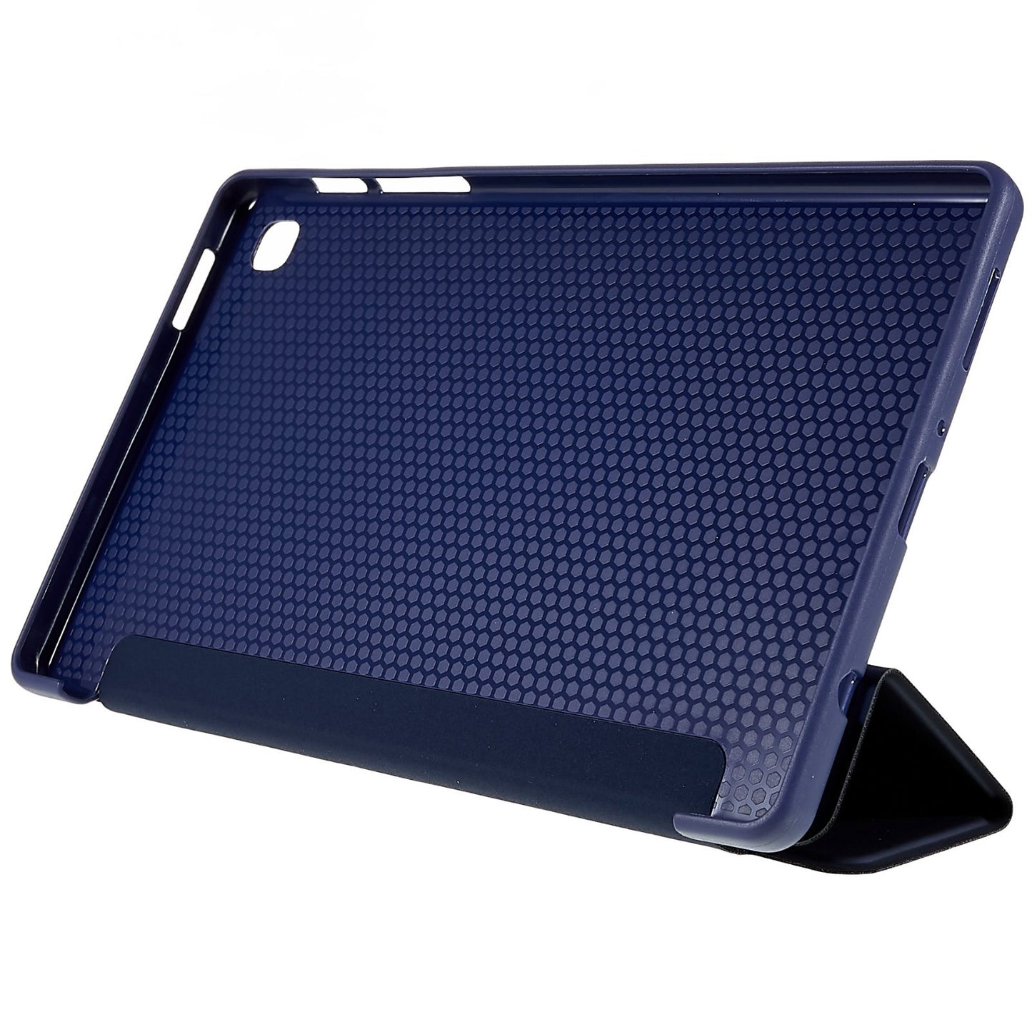 For Samsung Galaxy Tab A7 Lite 8.7-inch Inner Honeycomb Design Anti-fall Anti-scratch Leather Tablet Case Auto Wake/Sleep Cover with Tri-fold Stand