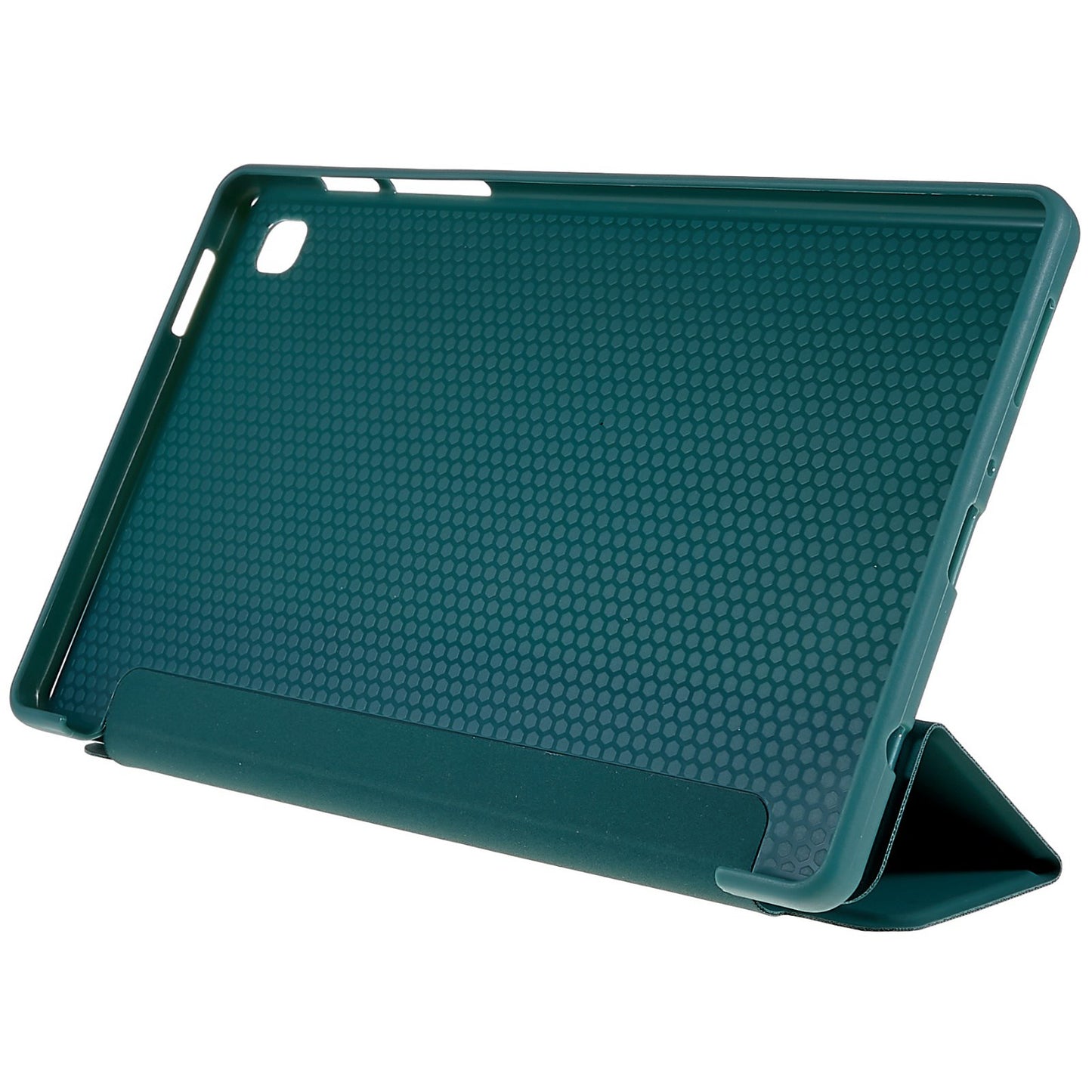 For Samsung Galaxy Tab A7 Lite 8.7-inch Inner Honeycomb Design Anti-fall Anti-scratch Leather Tablet Case Auto Wake/Sleep Cover with Tri-fold Stand