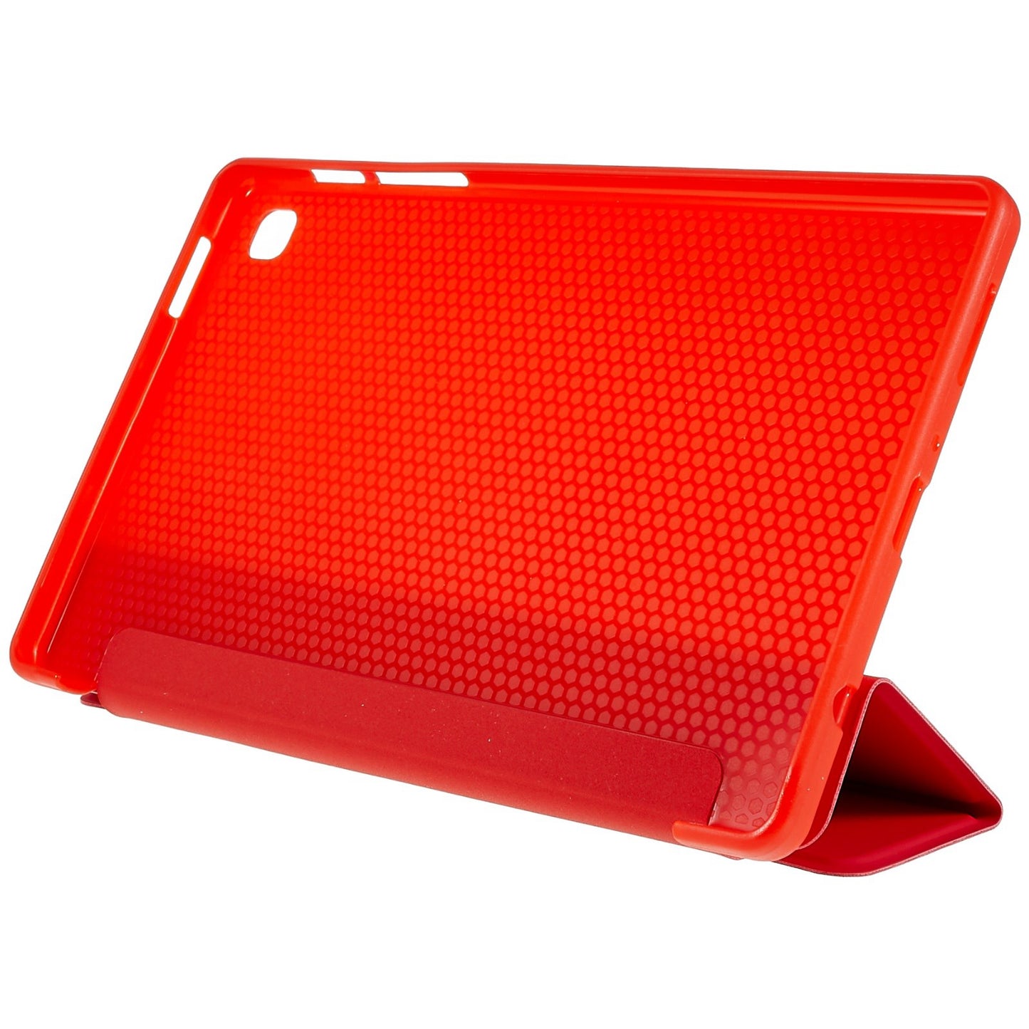 For Samsung Galaxy Tab A7 Lite 8.7-inch Inner Honeycomb Design Anti-fall Anti-scratch Leather Tablet Case Auto Wake/Sleep Cover with Tri-fold Stand