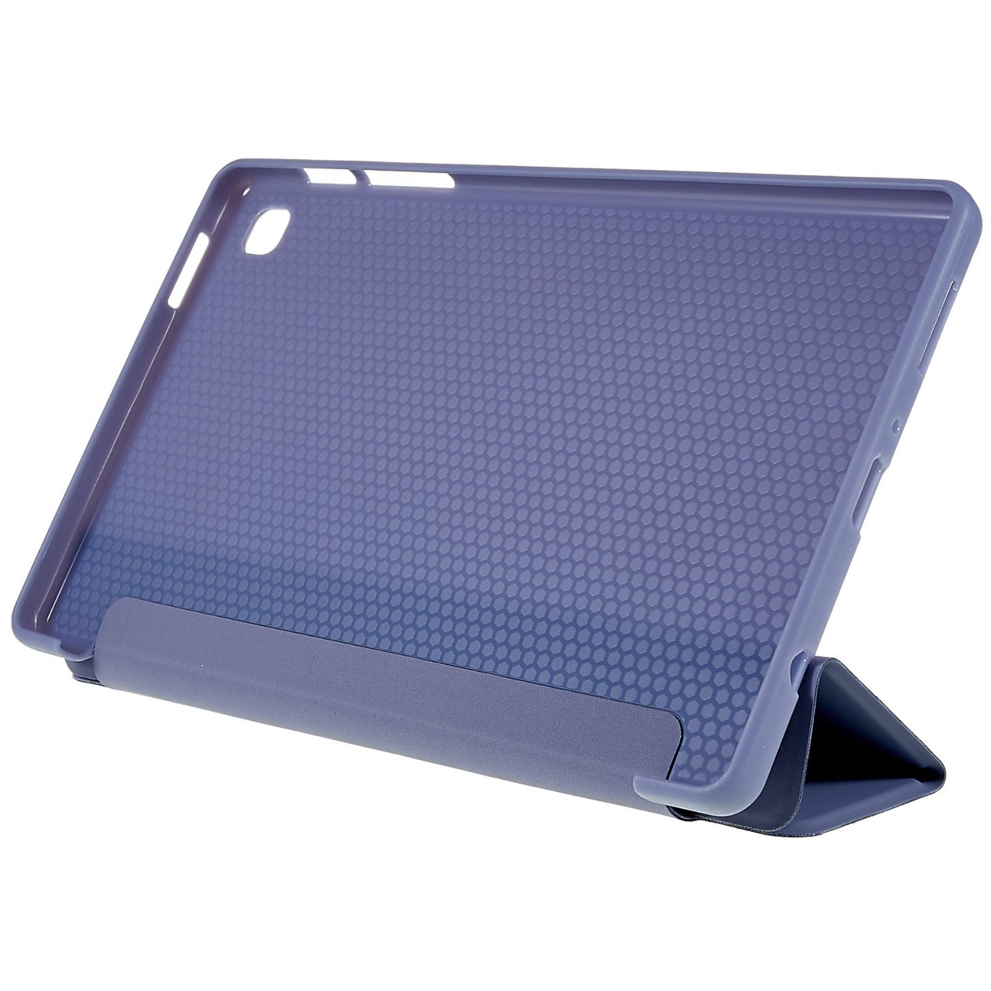 For Samsung Galaxy Tab A7 Lite 8.7-inch Inner Honeycomb Design Anti-fall Anti-scratch Leather Tablet Case Auto Wake/Sleep Cover with Tri-fold Stand