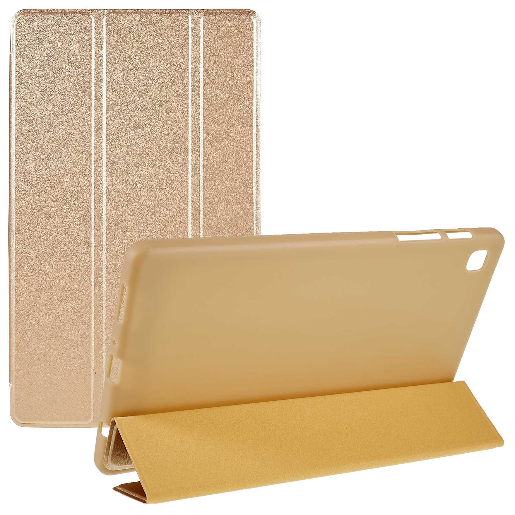 For Samsung Galaxy Tab A7 Lite 8.7-inch Inner Honeycomb Design Anti-fall Anti-scratch Leather Tablet Case Auto Wake/Sleep Cover with Tri-fold Stand