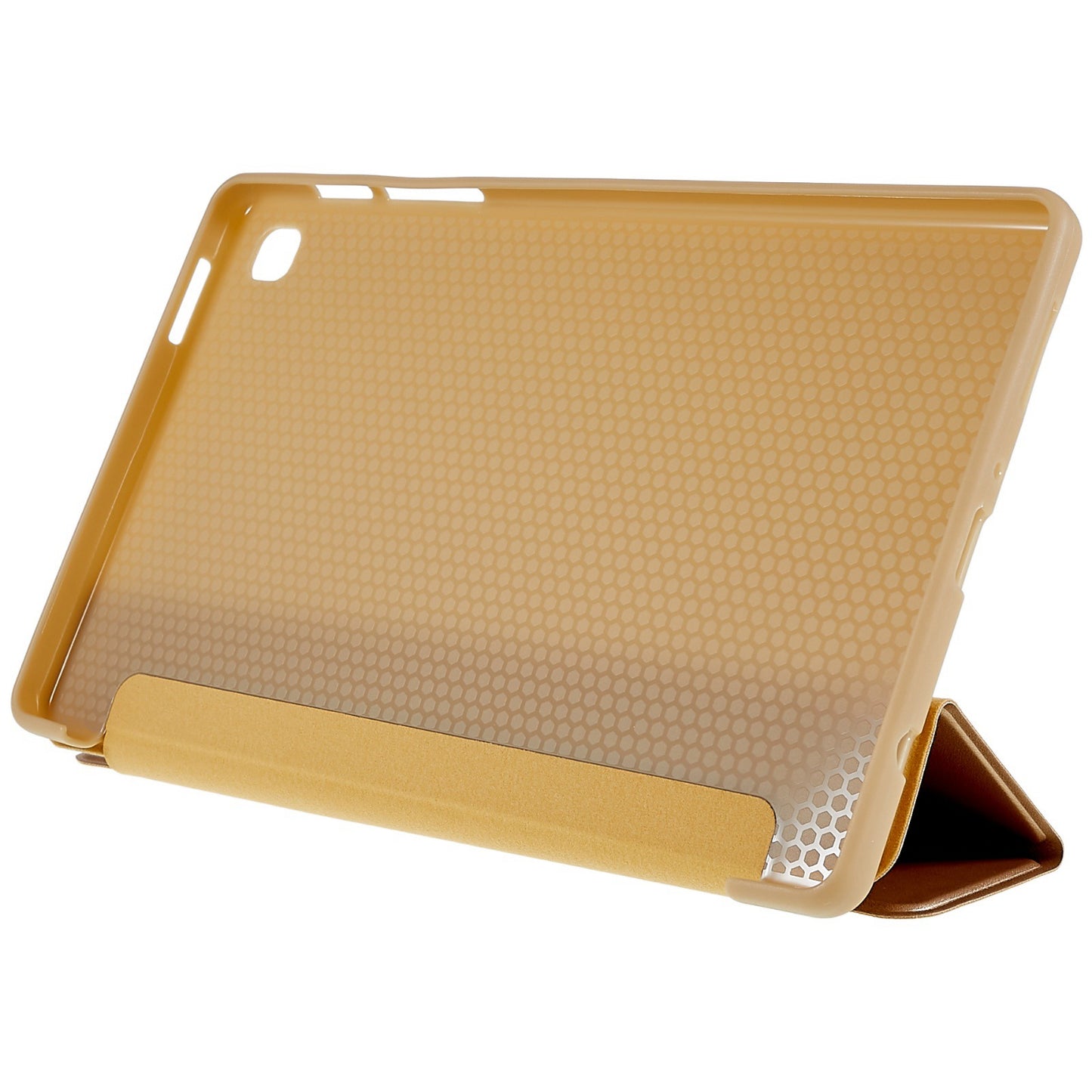 For Samsung Galaxy Tab A7 Lite 8.7-inch Inner Honeycomb Design Anti-fall Anti-scratch Leather Tablet Case Auto Wake/Sleep Cover with Tri-fold Stand
