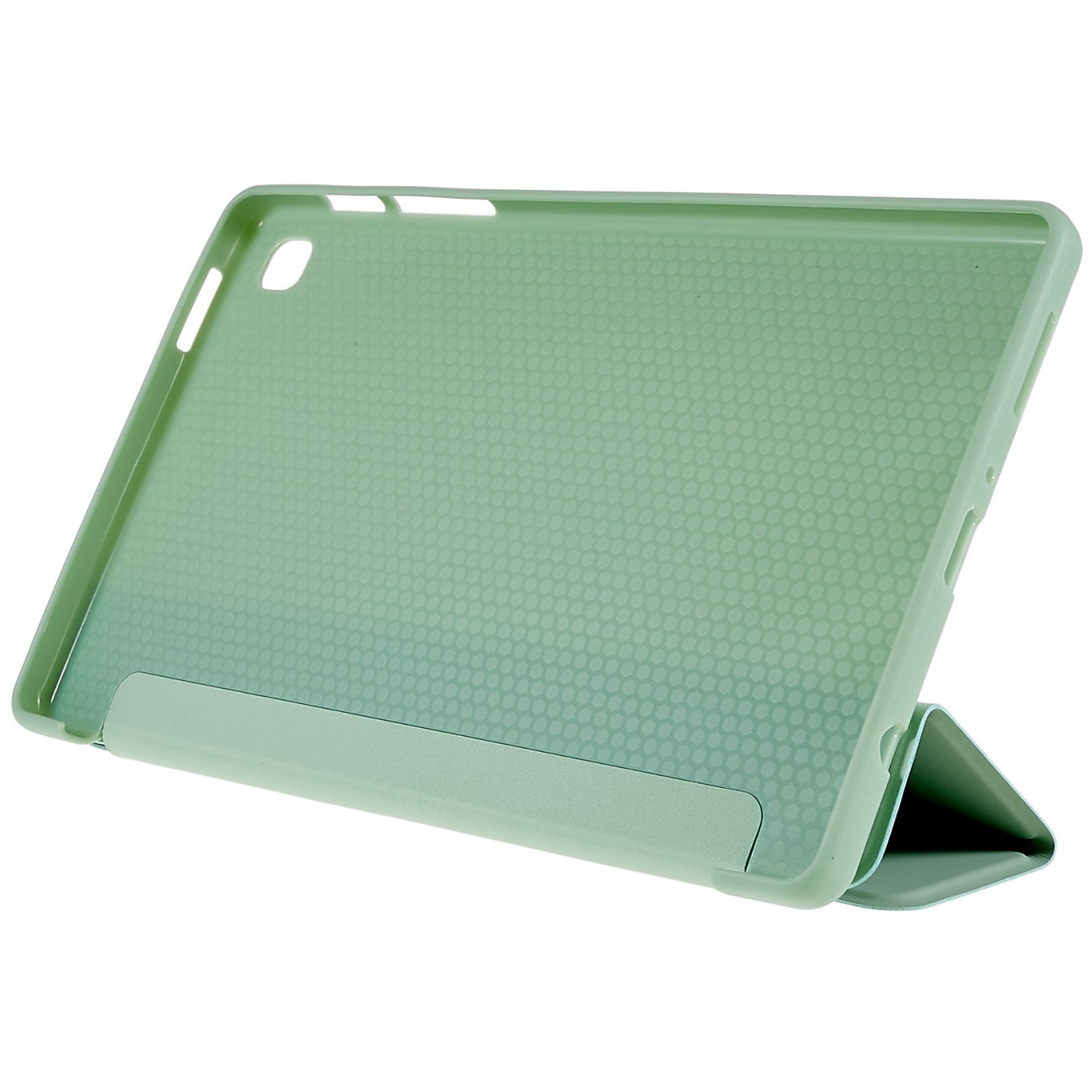 For Samsung Galaxy Tab A7 Lite 8.7-inch Inner Honeycomb Design Anti-fall Anti-scratch Leather Tablet Case Auto Wake/Sleep Cover with Tri-fold Stand