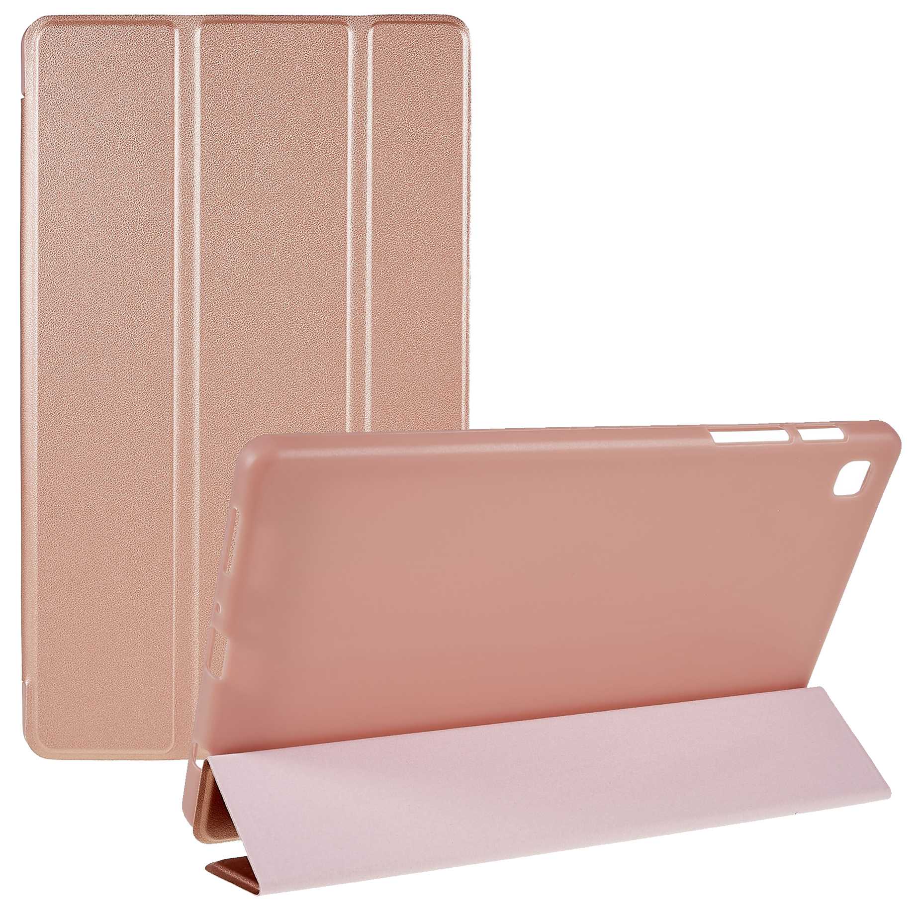 For Samsung Galaxy Tab A7 Lite 8.7-inch Inner Honeycomb Design Anti-fall Anti-scratch Leather Tablet Case Auto Wake/Sleep Cover with Tri-fold Stand