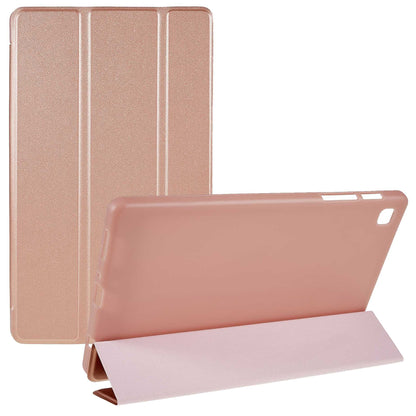 For Samsung Galaxy Tab A7 Lite 8.7-inch Inner Honeycomb Design Anti-fall Anti-scratch Leather Tablet Case Auto Wake/Sleep Cover with Tri-fold Stand