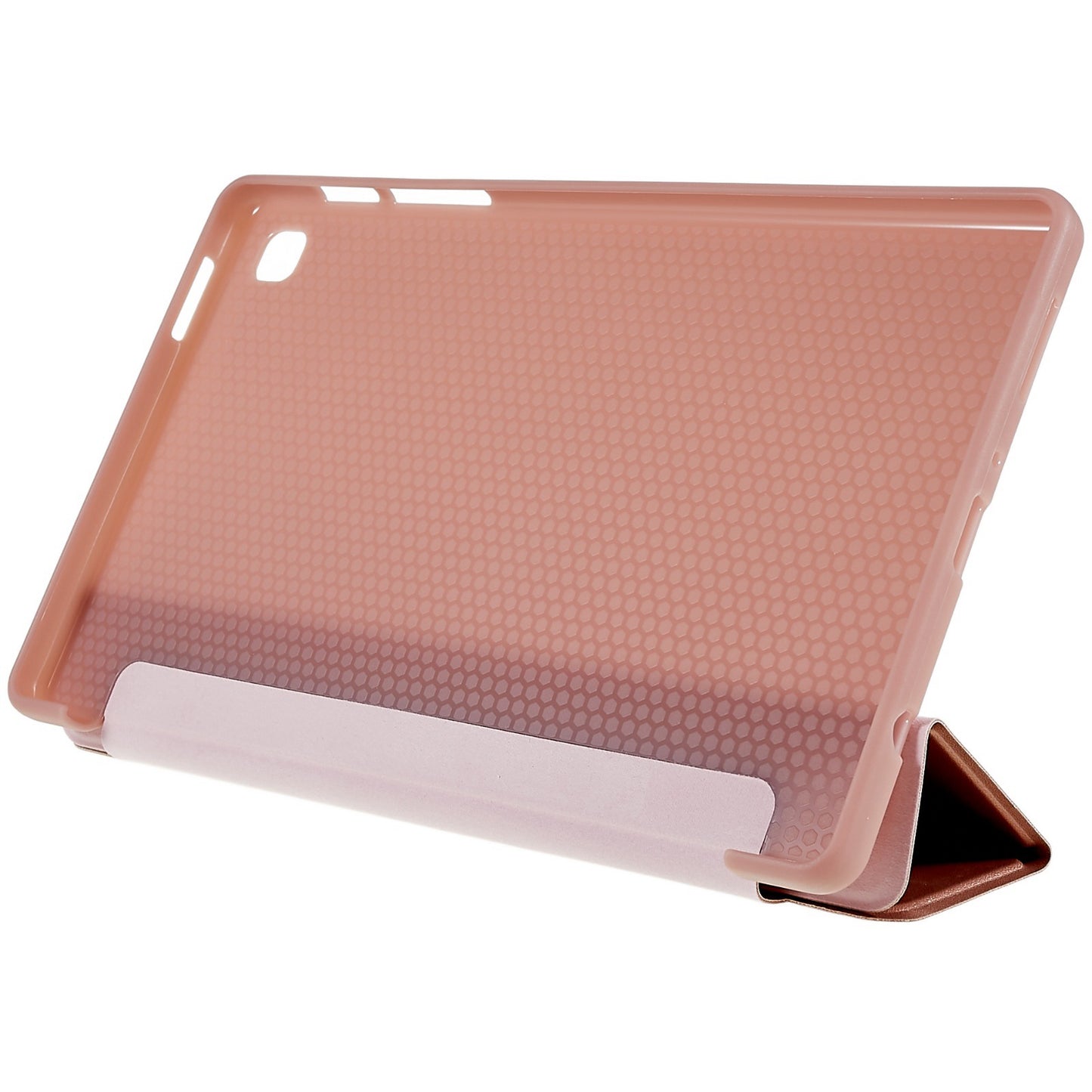 For Samsung Galaxy Tab A7 Lite 8.7-inch Inner Honeycomb Design Anti-fall Anti-scratch Leather Tablet Case Auto Wake/Sleep Cover with Tri-fold Stand