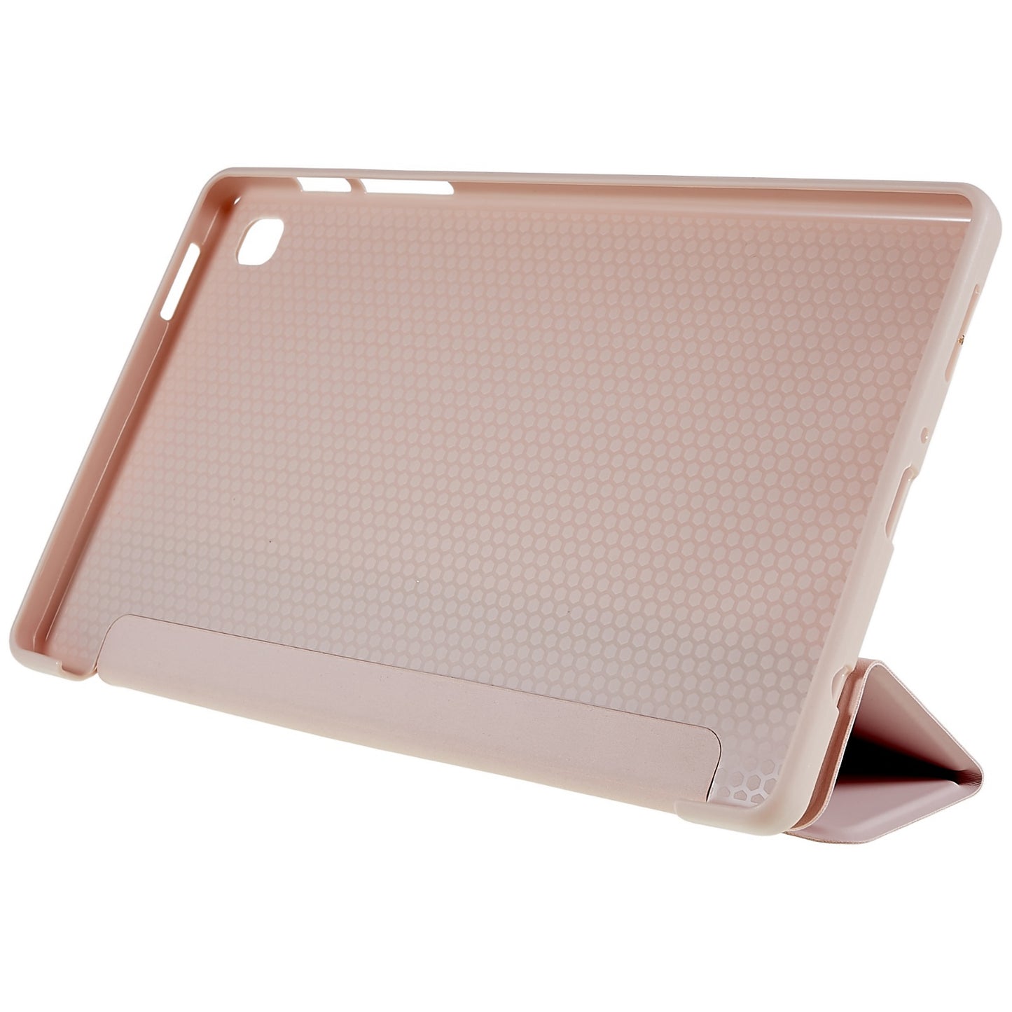 For Samsung Galaxy Tab A7 Lite 8.7-inch Inner Honeycomb Design Anti-fall Anti-scratch Leather Tablet Case Auto Wake/Sleep Cover with Tri-fold Stand