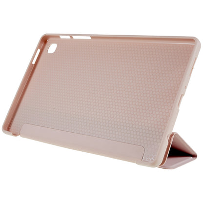 For Samsung Galaxy Tab A7 Lite 8.7-inch Inner Honeycomb Design Anti-fall Anti-scratch Leather Tablet Case Auto Wake/Sleep Cover with Tri-fold Stand
