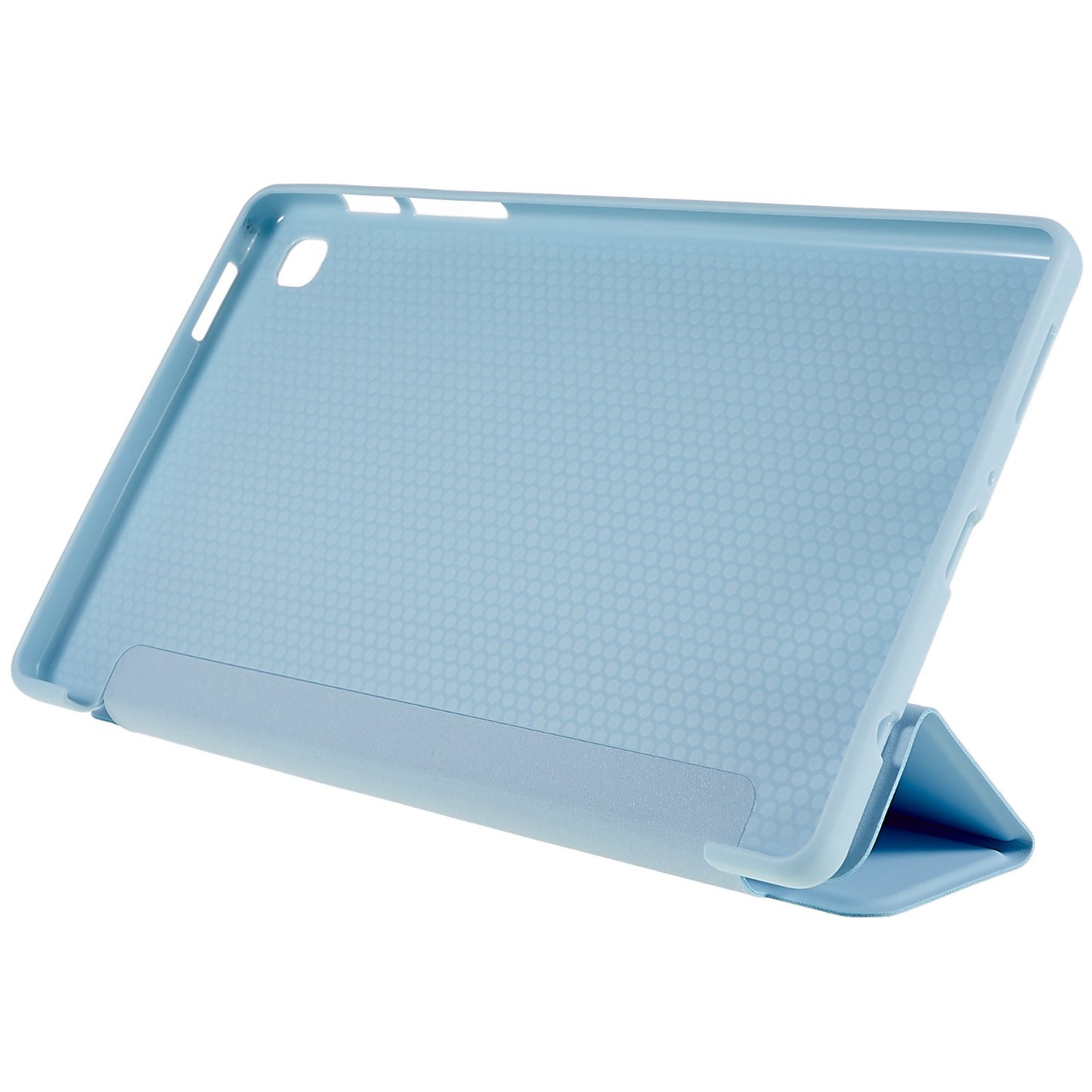 For Samsung Galaxy Tab A7 Lite 8.7-inch Inner Honeycomb Design Anti-fall Anti-scratch Leather Tablet Case Auto Wake/Sleep Cover with Tri-fold Stand