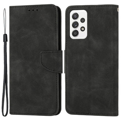 For Samsung Galaxy A52 4G/5G/A52s 5G Well Protection Magnetic Clasp PU Leather Case Solid Color Wallet Stand Anti-scratch Phone Cover