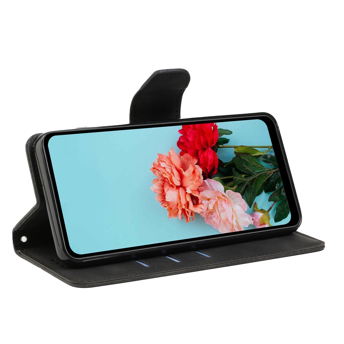 For Samsung Galaxy A52 4G/5G/A52s 5G Well Protection Magnetic Clasp PU Leather Case Solid Color Wallet Stand Anti-scratch Phone Cover