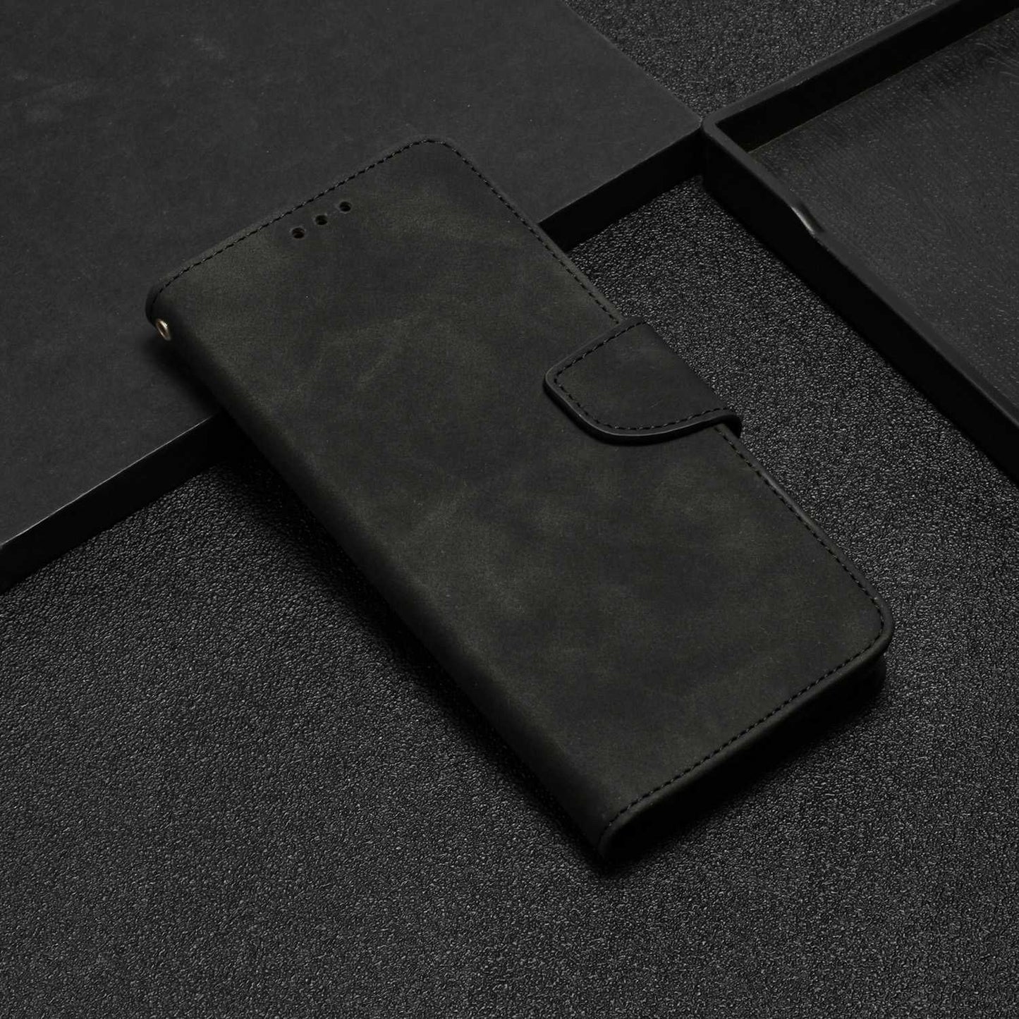 For Samsung Galaxy A52 4G/5G/A52s 5G Well Protection Magnetic Clasp PU Leather Case Solid Color Wallet Stand Anti-scratch Phone Cover