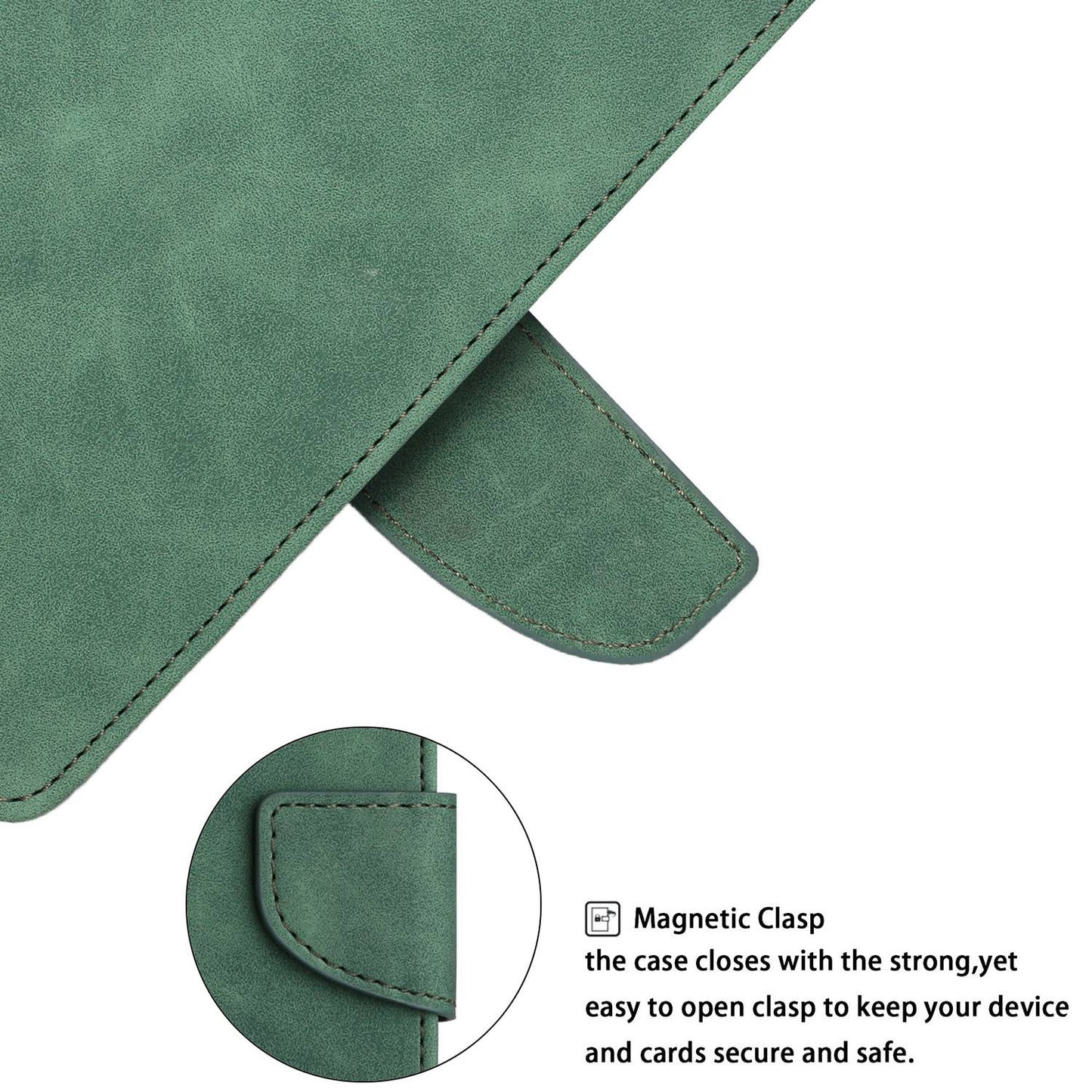 For Samsung Galaxy A52 4G/5G/A52s 5G Well Protection Magnetic Clasp PU Leather Case Solid Color Wallet Stand Anti-scratch Phone Cover
