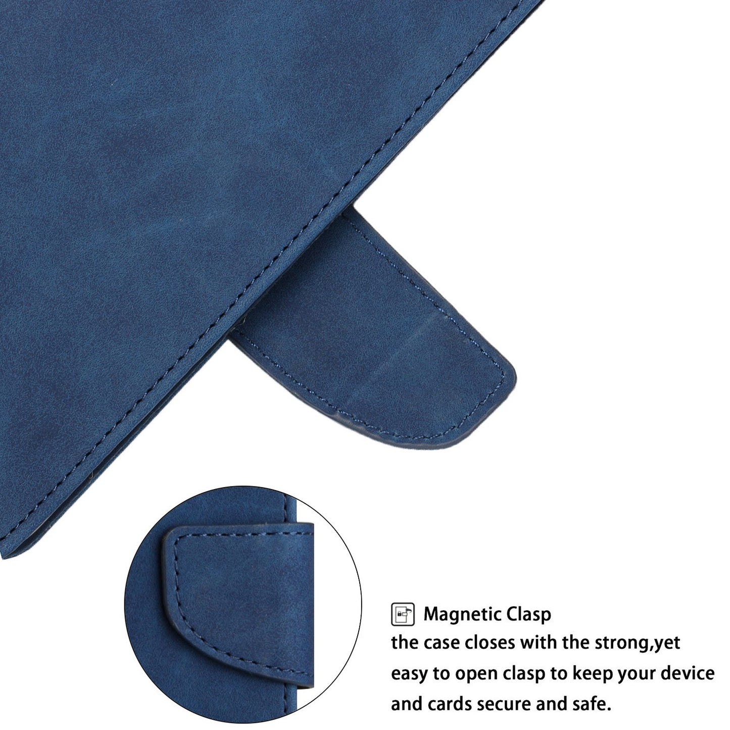 For Samsung Galaxy A52 4G/5G/A52s 5G Well Protection Magnetic Clasp PU Leather Case Solid Color Wallet Stand Anti-scratch Phone Cover