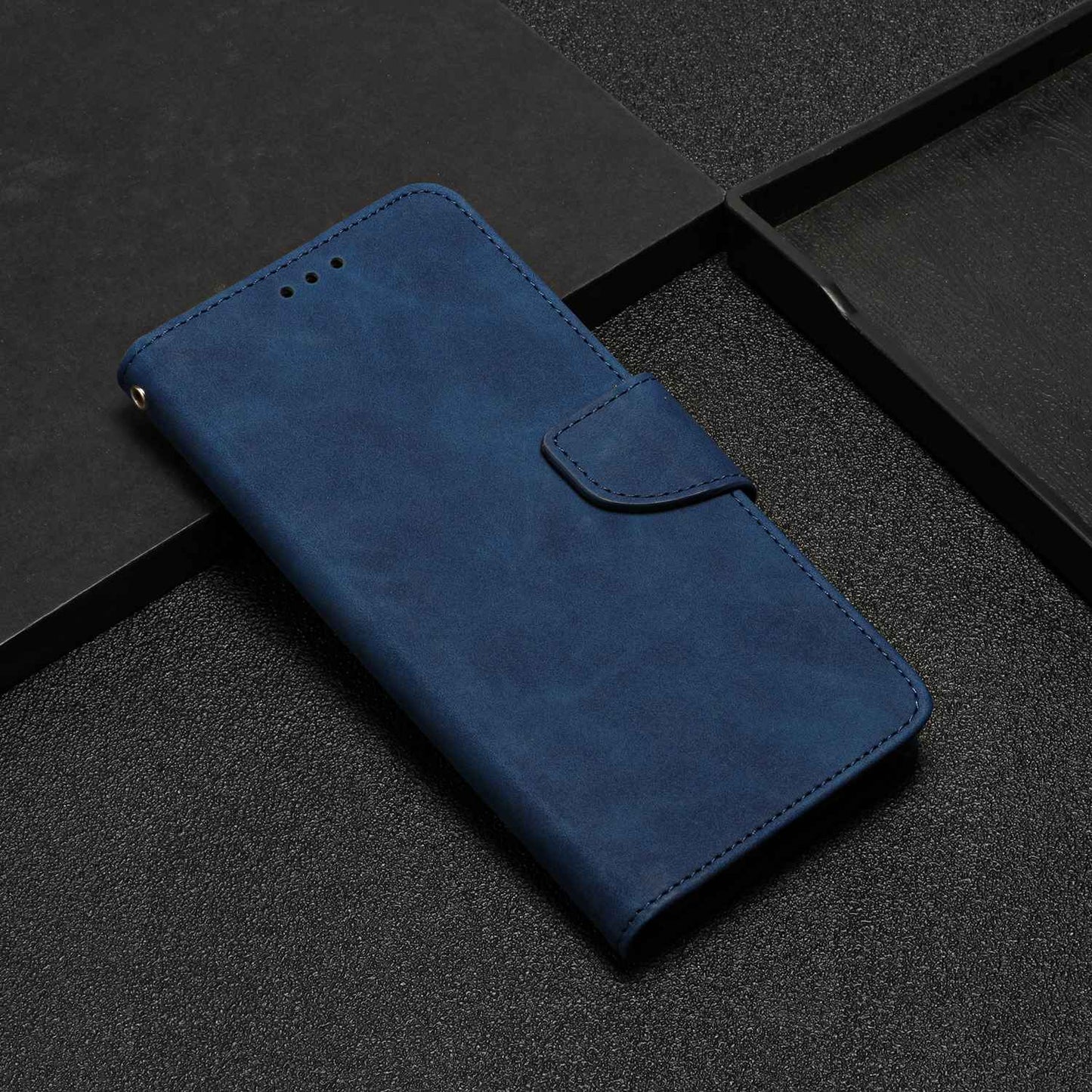 For Samsung Galaxy A52 4G/5G/A52s 5G Well Protection Magnetic Clasp PU Leather Case Solid Color Wallet Stand Anti-scratch Phone Cover
