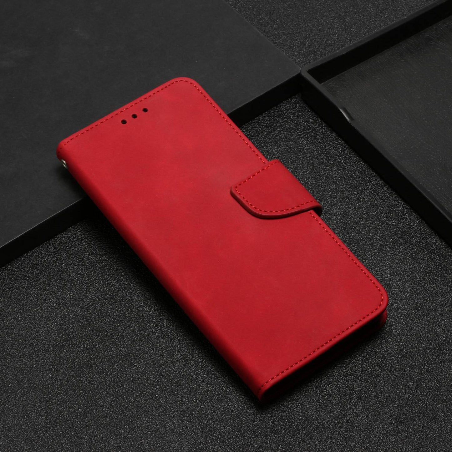 For Samsung Galaxy A52 4G/5G/A52s 5G Well Protection Magnetic Clasp PU Leather Case Solid Color Wallet Stand Anti-scratch Phone Cover